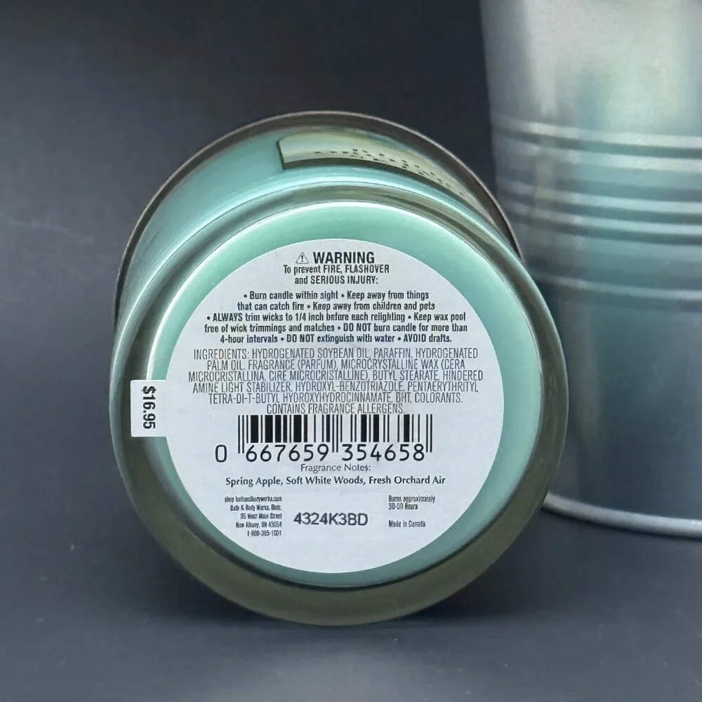 BBW Blue Orchard Skies Bath & Body Works Single Wick Candle